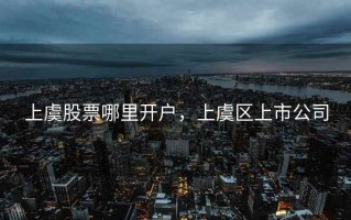 上虞股票哪里开户，上虞区上市公司