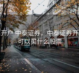 股票开户 中泰证券，中泰证券开户后可以买什么股票