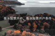 衡水股票开户，衡水股票开户条件