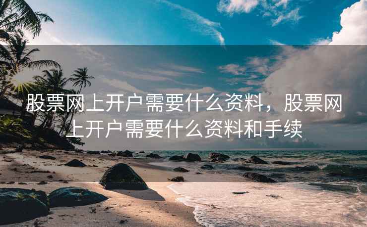 股票网上开户需要什么资料，股票网上开户需要什么资料和手续