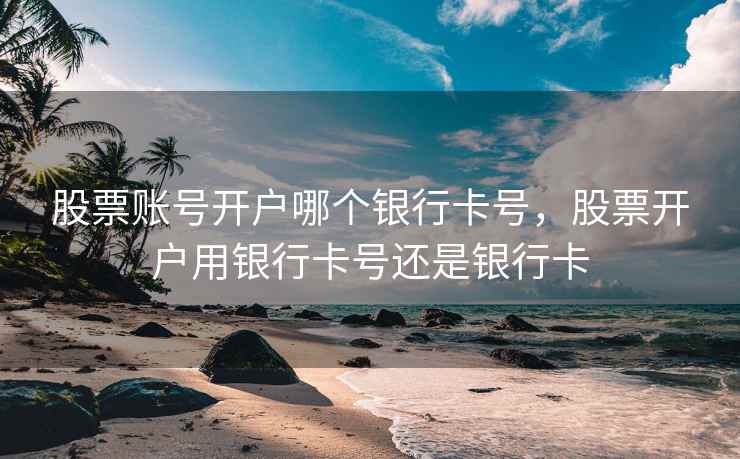 股票账号开户哪个银行卡号，股票开户用银行卡号还是银行卡